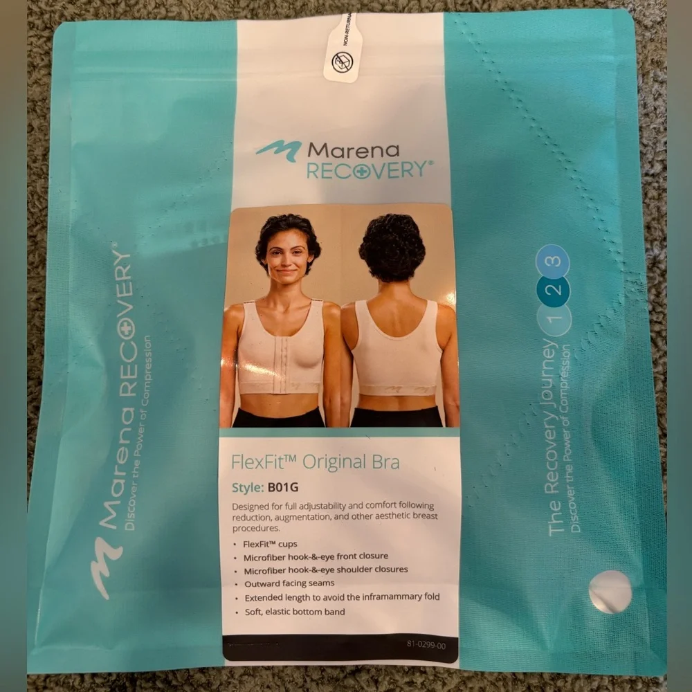 NWT and sealed Marena Recovery FlexFit Original Bra black Style B01G size 38 D/E - Picture 1 of 2